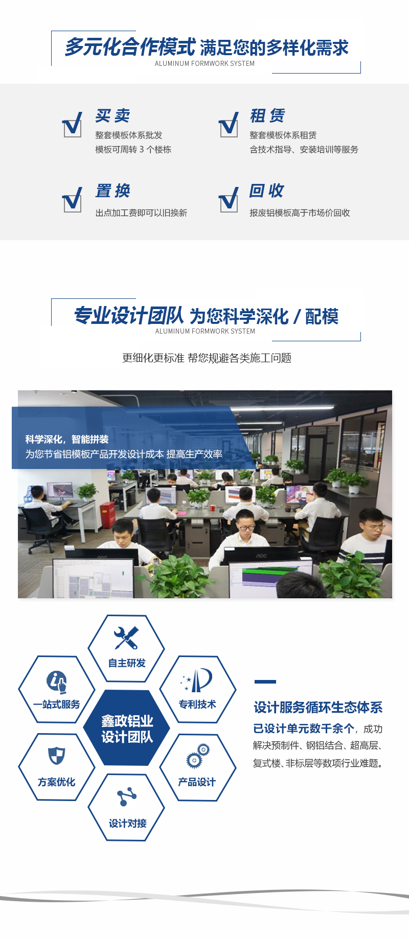 鑫政鋁業(yè)鋁模板可租可售可回收